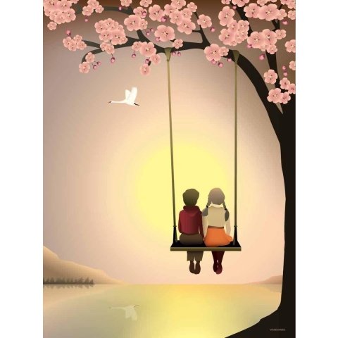 Vissevasse Poster - 30x40 - Sunset With You - Vissevasse - OneSize - Poster