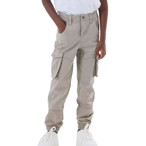Name It Cargobroek - NkmRyan - Noos - Elephant Skin - Name It - 7 jaar (122) - Broeken - Katoen