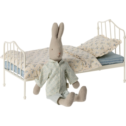 Maileg Miniatuur Poppenbed - Mini - Blauw - Maileg - OneSize - Poppenbed