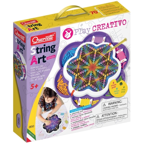 Quercetti Creatieve Speelset - String Kunst Mandala - 2850 - Quercetti - OneSize - Creatieve Speelset