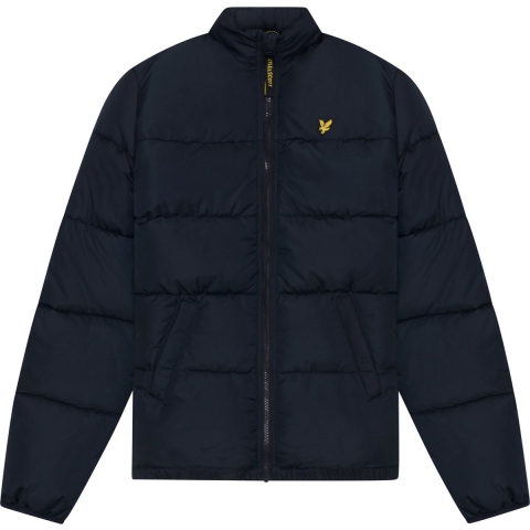Lyle & Scott Gevoerde Jas - Puffer - Dark Navy - Lyle & Scott - 10-11 jaar (140-146) - Donsjack