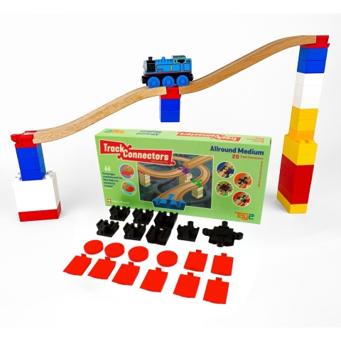 Toy2 Track Connectors - 20 st. - Allround Medium+ - Toy2 Track Connectors - OneSize - Speelgoed