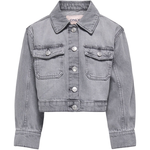 Kids Only Spijkerjas - Noos - KogLumi - Medium+ Grey Denim - Kids Only - 11 jaar (146) - Spijkerjas