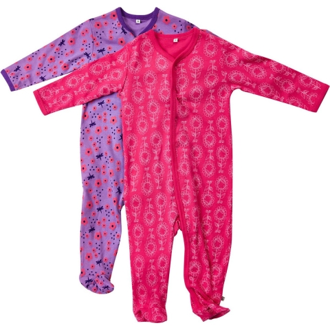 Pippi Boxpak M/f - 2-pack - Paars/Roze m. Print - Pippi Baby - 2 jaar (92) - Boxpak
