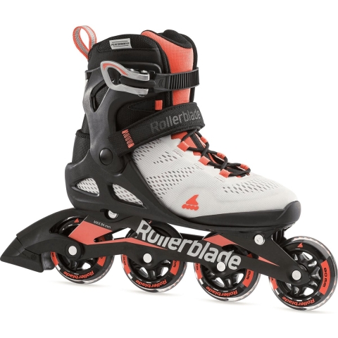 Rollerblade Rolschaatsen - Macroblade - 80 W - Grijs/Coral - Rollerblade - 39 - Rolschaatsen