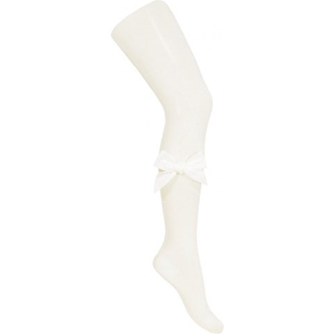 Condor Panty's m. Velours Strik - Off White - Condor - 7-8 jaar (122-128) - Panty's