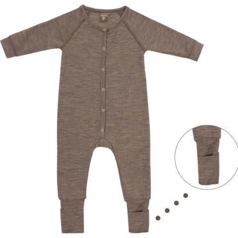 Smallstuff Pyjamapak - Wol - Nature - Smallstuff - 1 jaar (80) - Pyjamapak