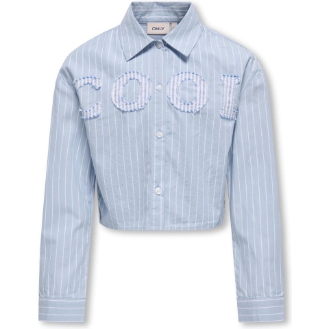 Kids Only Overhemd - KogEtta - Soft Chambray/White m. Cool - Kids Only - 10 jaar (140) - Overhemd
