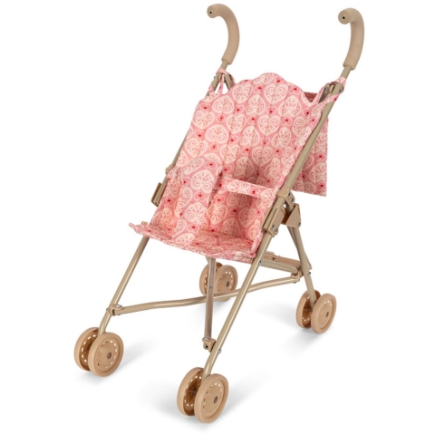 Konges Sløjd Poppenwagen - Kanten Roze - Konges Sløjd - OneSize - Poppentoebehoren
