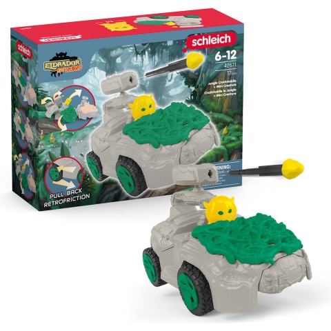 Schleich Eldrador Creatures - Jungle CrashMobile met Mini Creatu - Schleich - OneSize - Speelgoedfiguur