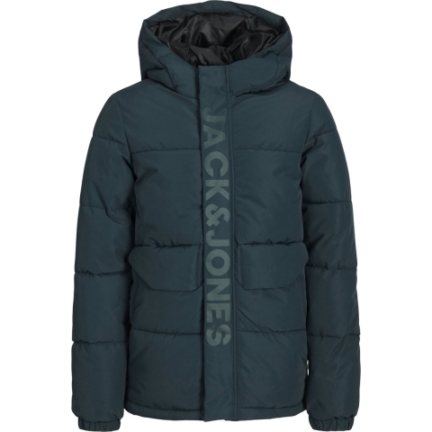 Jack & Jones Gevoerde Jas - JCOSpeed - Magisch Bos/Tone In Tone - Jack & Jones - 8 jaar (128) - Donsjack