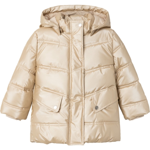 Name It Gevoerde Jas - NmfMaggy - Frosted amandel - Name It - 4 jaar (104) - Donsjack