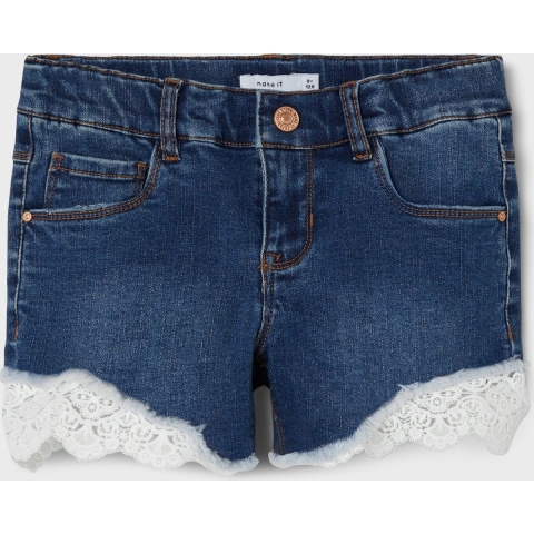 Name It Shorts - NkfSalli - Dark Blue Denim - Name It - 9 jaar (134) - Shorts