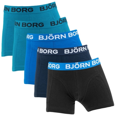 Björn Borg - Multipack - 5-pack - Cotton Stretch - Björn Borg - 11-12 jaar (146-152) - Boxershorts