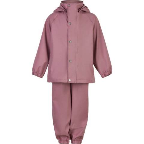 En Fant Regenkleding m. Bretellen - PU - Oud Rose - En Fant - 2 jaar (92) - Regenkleding