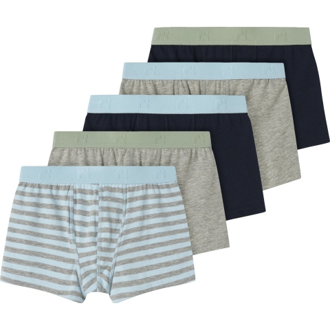 Name It Boxershorts - Noos - 5-pack - NkmBoxer - Aquamarijn - Name It - 1½ jaar (86) - Boxershorts