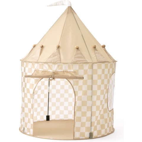 Kids Concept Speeltent - 100x130 cm - Geel Ruiten - Kids Concept - OneSize - Speeltent