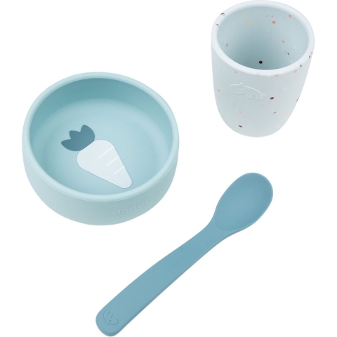 Done by Deer Bestek-Set - Silicone - 3 Onderdelen - Blauw - Done by Deer - OneSize - Bestek-Set