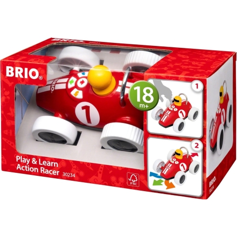 BRIO Action Raceauto - Speel en Leer 30234 - BRIO - OneSize - Auto