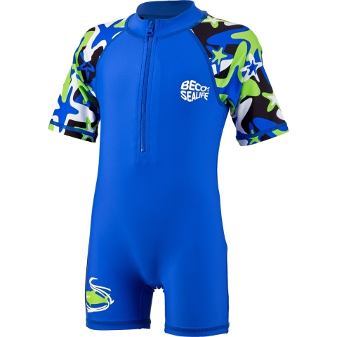 BECO Zwemboxpak - Sealife - UV 50+ - Blauw/Camo - BECO - 10 jaar (140) - Badmode
