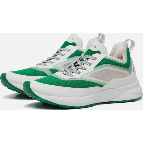 Woden Sneakers - Stelle Transparant - Wit/Basilicum - Woden - 37 - Schoenen