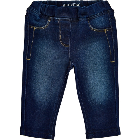 Minymo Broek - Uitrekken Slim Fit - Donkerblauw Denim - Minymo - 1½ jaar (86) - Jeans