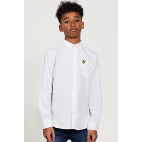 Lyle & Scott Overhemd - Wit - Lyle & Scott - 15-16 jaar (170-176) - Overhemd