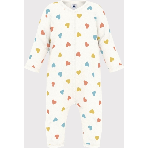 Petit Bateau Pyjamapak - Marshmallow m. Harten - Petit Bateau - 24 mnd - Pyjamapak