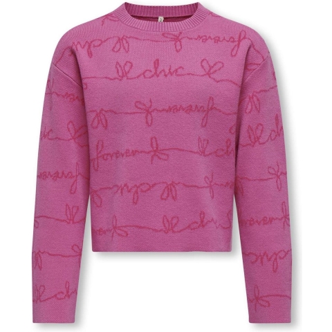 Kids Only Blouse - Gebreid - CookEverly - Super Roze/Fuschia Pur - Kids Only - 13-14 jaar (158-164) - Blouse