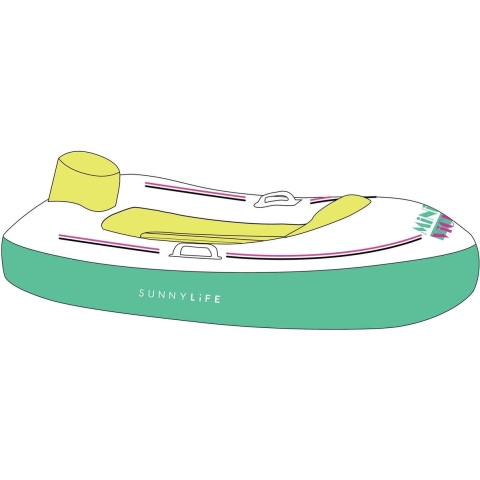 SunnyLife Luchtbed - 120x40 cm - Speed Boat Float - Mini Vice - SunnyLife - OneSize - Badspelltjes