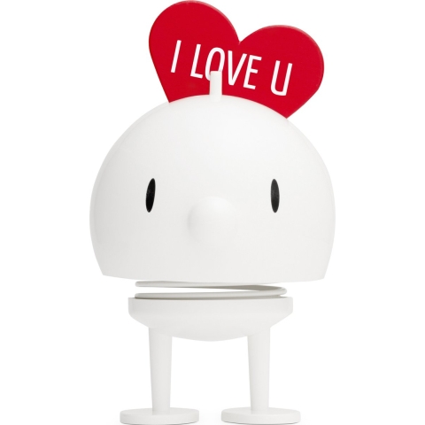 Hoptimist Love Bumble - Medium+ - 12 cm - Wit - Hoptimist - OneSize - Decoratie