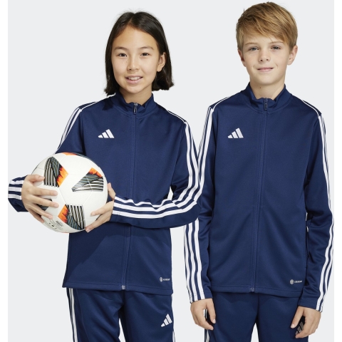 adidas Performance Cardigan - TIRO23L TR JKTY - Blauw/Wit - adidas Performance - 8 jaar (128) - Cardigan