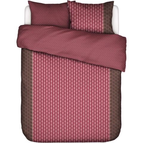Essenza Tesse Dekbedovertrek Cherry red 200 x 220 cm