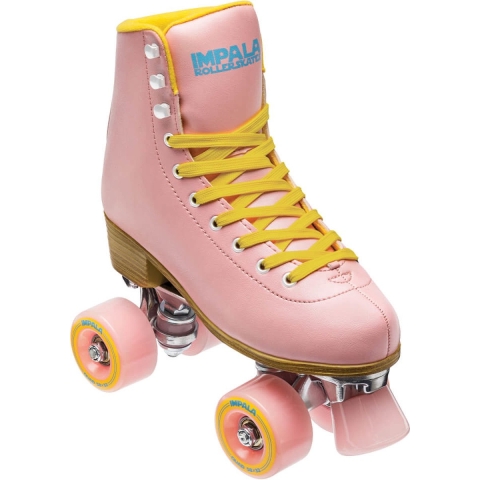 Impala Rolschaatsen - Vierkant Skate - Roze/Geel - Impala - 40 - Rolschaatsen