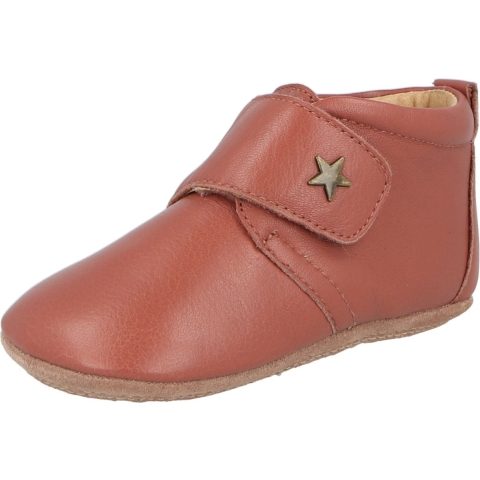 Bisgaard Leren Slippers - Roze m. Ster - Bisgaard - 20 - Leren Slippers