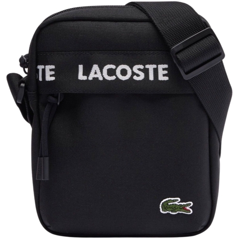 Lacoste Schoudertas - Zwart m. Logostreep - Lacoste - OneSize - Schoudertas