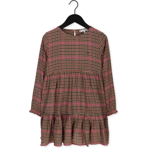 Tommy Hilfiger Jurk - Preppy geruite jurk - Sherpard/Magenta - Tommy Hilfiger - 16 jaar (176) - Jurk