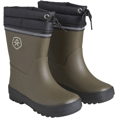 Color Kids Thermolaarzen - Dark Olive - Color Kids - 28 - Regenlaarzen