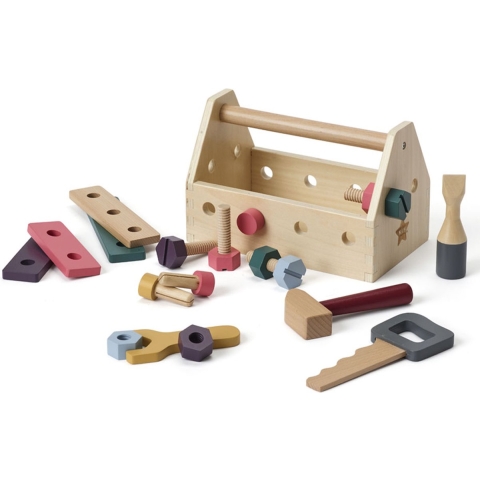 Kids Concept Houten Speelgoed - Gereedschapskist - Hout - Kids Concept - OneSize - Gereedschap