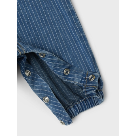 Name It Tuinbroek - NbmDevin - Medium+ Blue Denim - Name It - 68 - Tuinbroek