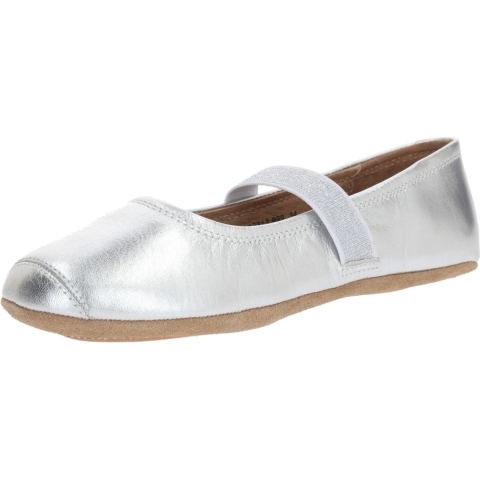 Bisgaard Ballerina Pantoffels - Zilver - Bisgaard - 33 - Leren Slippers