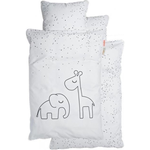 Done by Deer Beddengoed - Dreamy Dots - Baby - Wit - Done by Deer - Baby - Beddengoed - Baby
