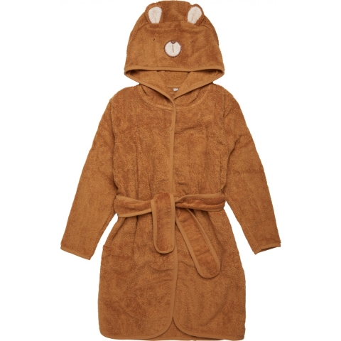 Pippi Baby Badjas - Amandel m. Beer - Pippi Baby - 98/104 - Badjas