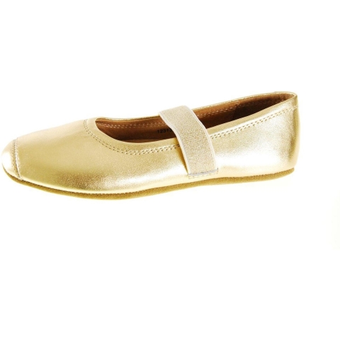Bisgaard Ballerina Pantoffels - Goud - Bisgaard - 35 - Leren Slippers