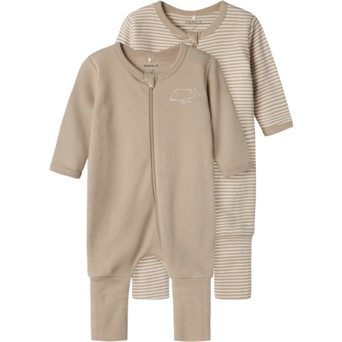 Name It Pyjamapak - Noos - NbnNachtpak - 2-pack - Puur kasjmier - Name It - 2 jaar (92) - Pyjamapak