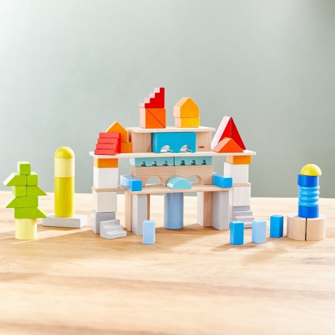 HABA Bouwblokken - Hout - Basic - 85 stk - HABA - OneSize - Blokken