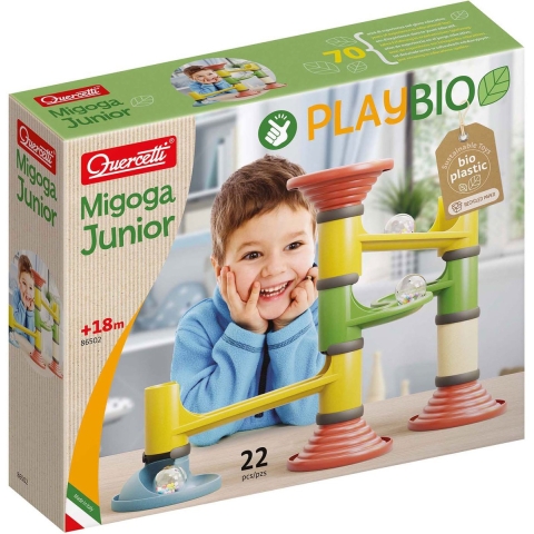 Quercetti Knikkerbaan - Migoga Junior PlayBio - 22 Onderdelen -  - Quercetti - OneSize - Knikkerbaan