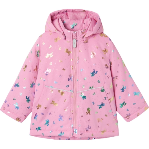 Name It Gevoerde Jas - Noos - NmfMaxi - Moonlite Mauve/Unicorn - Name It - 1½ jaar (86) - Winterjas