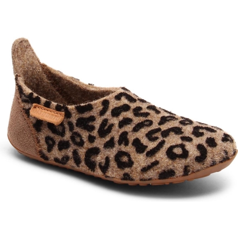 Bisgaard Pantoffels - Wol - Bruin Leopard - Bisgaard - 22 - Pantoffels
