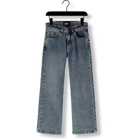 Molo Jeans - Asta - Versleten Denim - Molo - 10 jaar (140) - Jeans